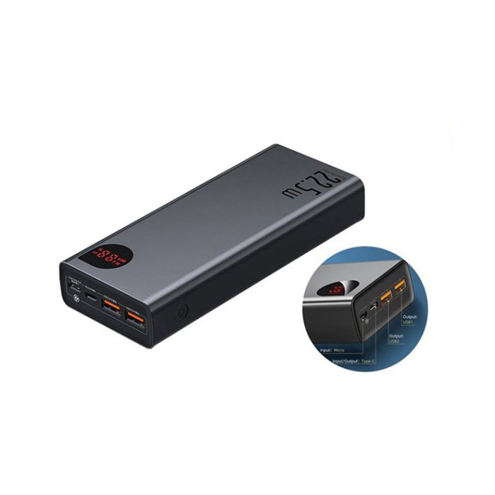 Baseus Adaman Metal Digital Display Quick Charge Power Bank 22.5W