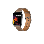 Colmi C28 AMOLED Display Ultra Slim Smartwatch With Leather Strap