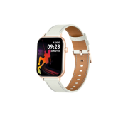 Colmi C28 AMOLED Display Ultra Slim Smartwatch With Leather Strap