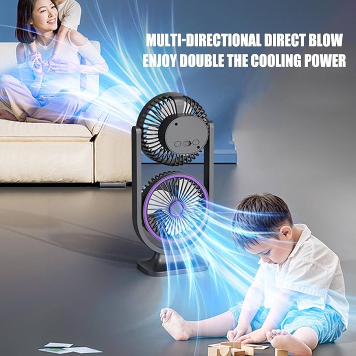 Multifunctional Desktop Dual-Head Fan (FS-29)