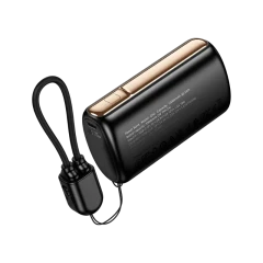 Hoco Q50 Victory 10000mAh PD20W Power Bank with Built-In USB-C & Lightning Cable